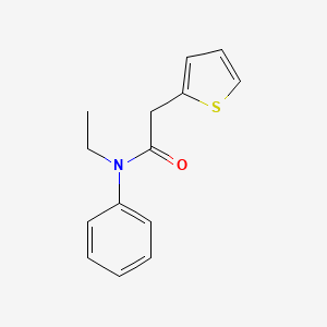 molecular formula C14H15NOS B5818218 N-ethyl-N-phenyl-2-(2-thienyl)acetamide 