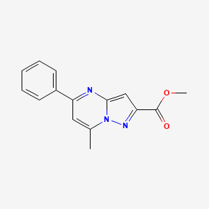 molecular formula C15H13N3O2 B5818230 methyl 7-methyl-5-phenylpyrazolo[1,5-a]pyrimidine-2-carboxylate 