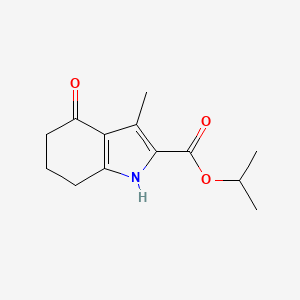 molecular formula C13H17NO3 B5818246 isopropyl 3-methyl-4-oxo-4,5,6,7-tetrahydro-1H-indole-2-carboxylate 