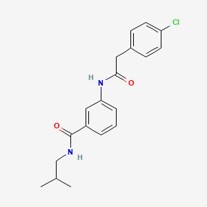 molecular formula C19H21ClN2O2 B5818264 3-{[(4-chlorophenyl)acetyl]amino}-N-isobutylbenzamide 