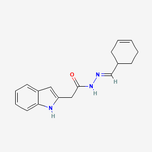 molecular formula C17H19N3O B5818271 N'-(3-cyclohexen-1-ylmethylene)-2-(1H-indol-2-yl)acetohydrazide 