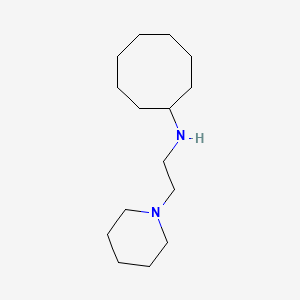 molecular formula C15H30N2 B5818272 N-[2-(1-piperidinyl)ethyl]cyclooctanamine 