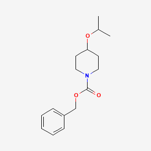 molecular formula C16H23NO3 B581830 Benzyl 4-Isopropoxypiperidine-1-carboxylate CAS No. 1614234-65-9
