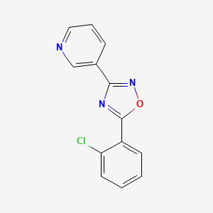 molecular formula C13H8ClN3O B5818324 3-[5-(2-chlorophenyl)-1,2,4-oxadiazol-3-yl]pyridine 