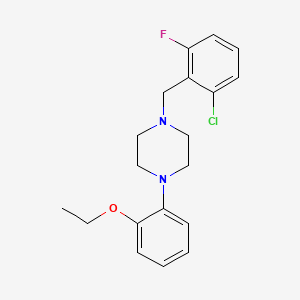 molecular formula C19H22ClFN2O B5818335 1-(2-chloro-6-fluorobenzyl)-4-(2-ethoxyphenyl)piperazine 