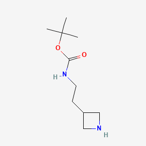 molecular formula C10H20N2O2 B581835 Tert-butyl (2-(azetidin-3-yl)ethyl)carbamate CAS No. 162696-31-3