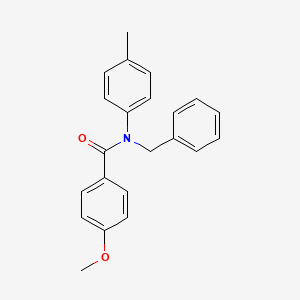 molecular formula C22H21NO2 B5818350 N-benzyl-4-methoxy-N-(4-methylphenyl)benzamide 
