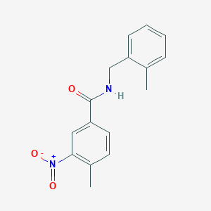 molecular formula C16H16N2O3 B5818363 4-methyl-N-(2-methylbenzyl)-3-nitrobenzamide 