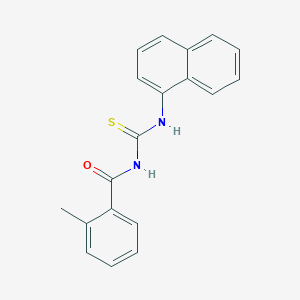 molecular formula C19H16N2OS B5818370 2-methyl-N-[(1-naphthylamino)carbonothioyl]benzamide 