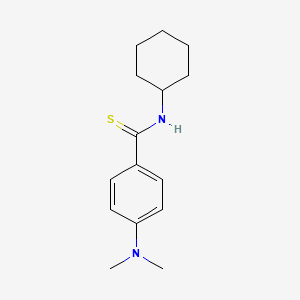 molecular formula C15H22N2S B5818377 N-cyclohexyl-4-(dimethylamino)benzenecarbothioamide 