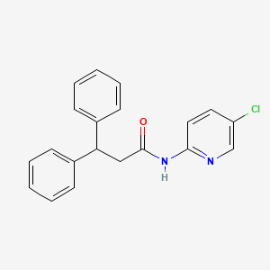 molecular formula C20H17ClN2O B5818392 N-(5-chloro-2-pyridinyl)-3,3-diphenylpropanamide 