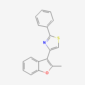 4-(2-methyl-1-benzofuran-3-yl)-2-phenyl-1,3-thiazole