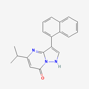 molecular formula C19H17N3O B5818426 5-isopropyl-3-(1-naphthyl)pyrazolo[1,5-a]pyrimidin-7(4H)-one 