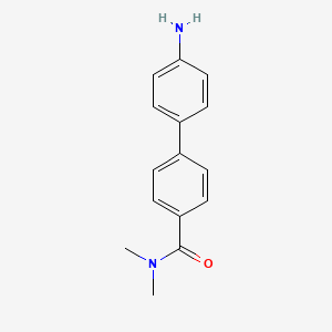 molecular formula C15H16N2O B581844 4-(4-Aminophenyl)-N,N-dimethylbenzamide CAS No. 166386-41-0