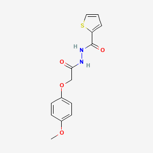 N'-[2-(4-methoxyphenoxy)acetyl]-2-thiophenecarbohydrazide