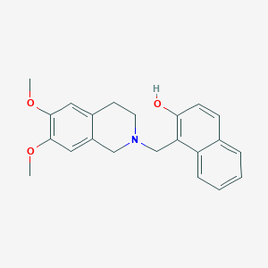 1-[(6,7-dimethoxy-3,4-dihydro-2(1H)-isoquinolinyl)methyl]-2-naphthol