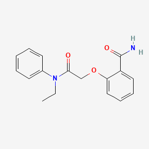 molecular formula C17H18N2O3 B5818491 2-{2-[ethyl(phenyl)amino]-2-oxoethoxy}benzamide 