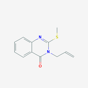 molecular formula C12H12N2OS B5818496 3-allyl-2-(methylthio)-4(3H)-quinazolinone 