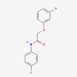 molecular formula C14H11BrFNO2 B5818513 2-(3-bromophenoxy)-N-(4-fluorophenyl)acetamide 