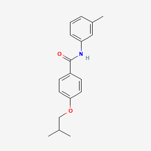 molecular formula C18H21NO2 B5818549 4-isobutoxy-N-(3-methylphenyl)benzamide 