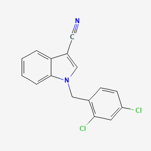 molecular formula C16H10Cl2N2 B5818564 1-(2,4-dichlorobenzyl)-1H-indole-3-carbonitrile 