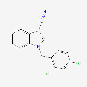 1-(2,4-dichlorobenzyl)-1H-indole-3-carbonitrile