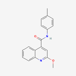 molecular formula C18H16N2O2 B5818586 2-methoxy-N-(4-methylphenyl)-4-quinolinecarboxamide 