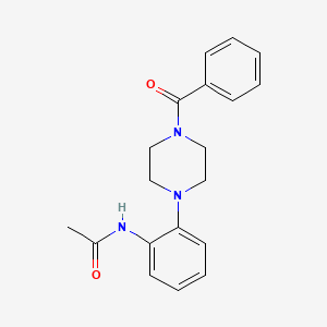 N-[2-(4-benzoyl-1-piperazinyl)phenyl]acetamide