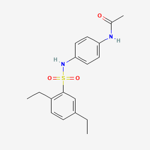 N-(4-{[(2,5-diethylphenyl)sulfonyl]amino}phenyl)acetamide