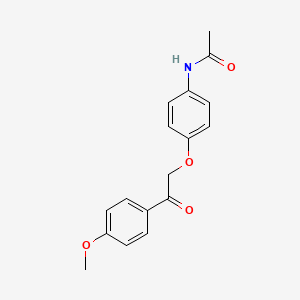 N-{4-[2-(4-methoxyphenyl)-2-oxoethoxy]phenyl}acetamide