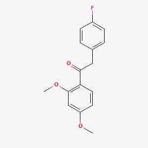 1-(2,4-dimethoxyphenyl)-2-(4-fluorophenyl)ethanone