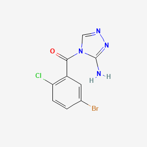 molecular formula C9H6BrClN4O B5818679 4-(5-bromo-2-chlorobenzoyl)-4H-1,2,4-triazol-3-amine 