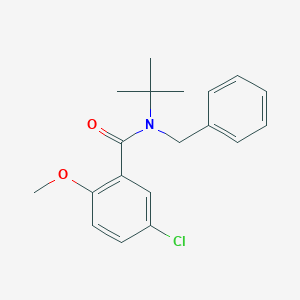 molecular formula C19H22ClNO2 B5818698 N-benzyl-N-(tert-butyl)-5-chloro-2-methoxybenzamide 