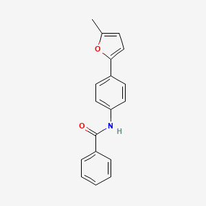 molecular formula C18H15NO2 B5818701 N-[4-(5-methyl-2-furyl)phenyl]benzamide 