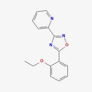 molecular formula C15H13N3O2 B5818713 2-[5-(2-ethoxyphenyl)-1,2,4-oxadiazol-3-yl]pyridine 