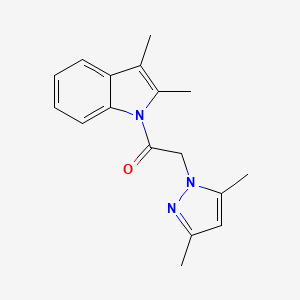 1-[(3,5-dimethyl-1H-pyrazol-1-yl)acetyl]-2,3-dimethyl-1H-indole