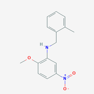 molecular formula C15H16N2O3 B5818726 (2-methoxy-5-nitrophenyl)(2-methylbenzyl)amine 