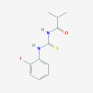 N-{[(2-fluorophenyl)amino]carbonothioyl}-2-methylpropanamide