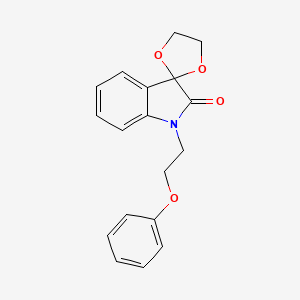 1'-(2-phenoxyethyl)spiro[1,3-dioxolane-2,3'-indol]-2'(1'H)-one