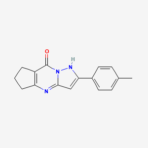 molecular formula C16H15N3O B5818756 2-(4-methylphenyl)-6,7-dihydro-5H-cyclopenta[d]pyrazolo[1,5-a]pyrimidin-8-ol 