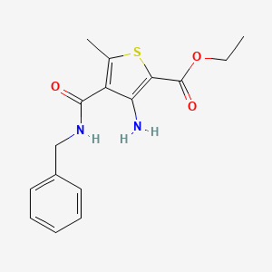 ethyl 3-amino-4-[(benzylamino)carbonyl]-5-methyl-2-thiophenecarboxylate