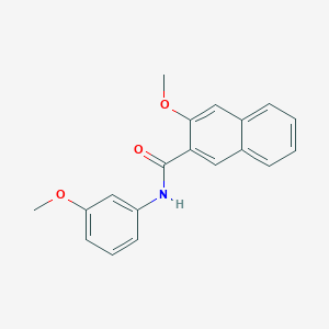 molecular formula C19H17NO3 B5818772 3-methoxy-N-(3-methoxyphenyl)-2-naphthamide 