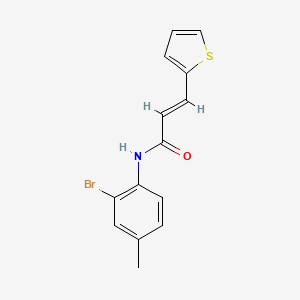 N-(2-bromo-4-methylphenyl)-3-(2-thienyl)acrylamide