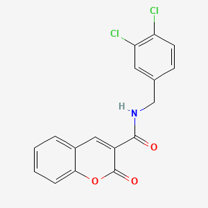 molecular formula C17H11Cl2NO3 B5818817 N-(3,4-dichlorobenzyl)-2-oxo-2H-chromene-3-carboxamide 