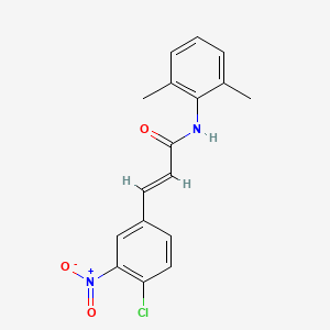 molecular formula C17H15ClN2O3 B5818836 3-(4-chloro-3-nitrophenyl)-N-(2,6-dimethylphenyl)acrylamide 