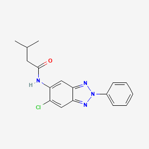 N-(6-chloro-2-phenyl-2H-1,2,3-benzotriazol-5-yl)-3-methylbutanamide