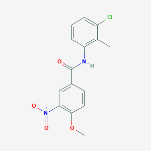 N-(3-chloro-2-methylphenyl)-4-methoxy-3-nitrobenzamide