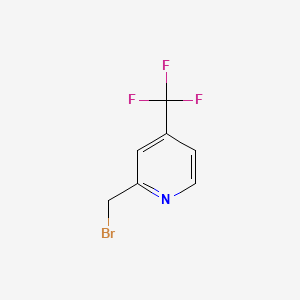 molecular formula C7H5BrF3N B581891 2-(Bromomethyl)-4-(trifluoromethyl)pyridine CAS No. 1227606-71-4