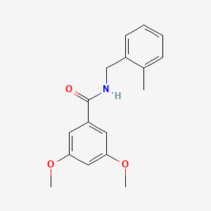 molecular formula C17H19NO3 B5818910 3,5-dimethoxy-N-(2-methylbenzyl)benzamide 