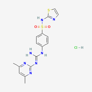 4-{[[(4,6-dimethyl-2-pyrimidinyl)amino](imino)methyl]amino}-N-1,3-thiazol-2-ylbenzenesulfonamide hydrochloride